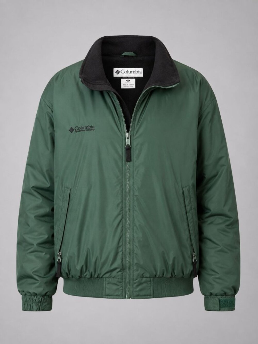 Columbia Mens 3XL Tall Jacket Vintage Green Fleece-Lined Coat 3XLT